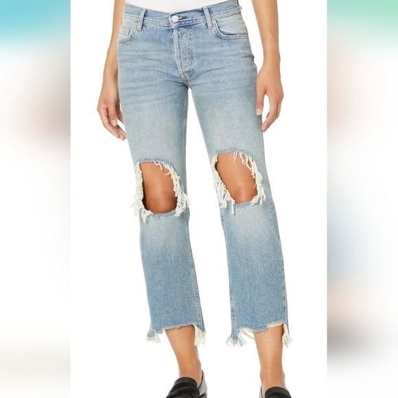 Free People Women's Maggie Mid-Rise Straight Leg Jeans - Picture 7 of 12